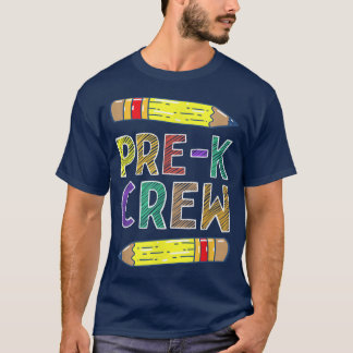 PreKクルーPreKおもしろい先生新学期 Tシャツ