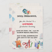 Prek卒業グラフ紙 招待状 (正面/裏面)