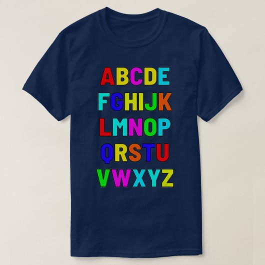 PreK幼稚園おもしろいハイアルファベット新学期 Tシャツ (デザイン正面)