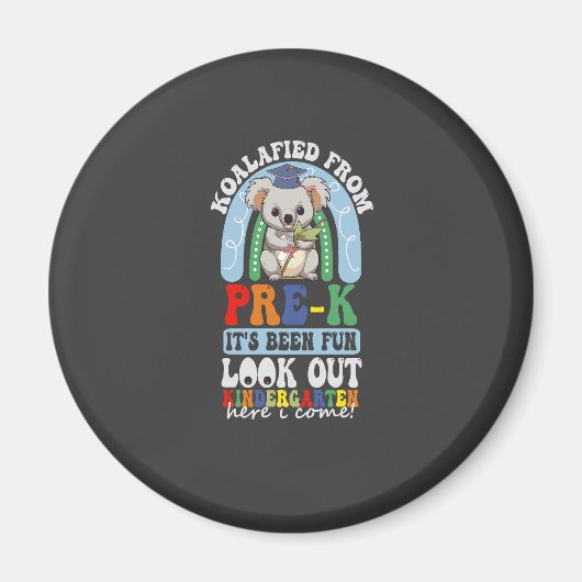 Prek Look out幼稚園コアラから認定 マグネット (正面)