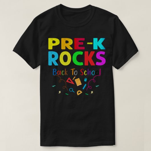 Prek Rocks s先生クールギフト新学期 Tシャツ (デザイン正面)