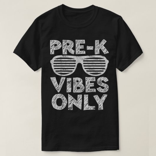 PreK Vibesのみおもしろい新学期 Tシャツ (デザイン正面)