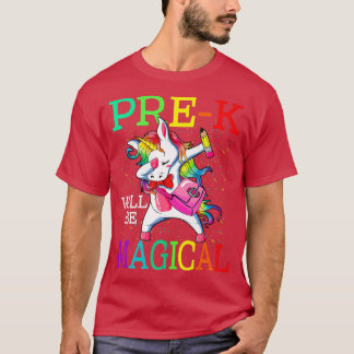 PreK Will Be Magical Unicorn Back To School Tシャツ