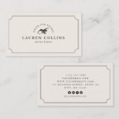 Premade Acorn Logo Ivory Professional  名刺 (正面/裏面)