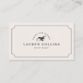 Premade Acorn Logo Ivory Professional  名刺 (正面)