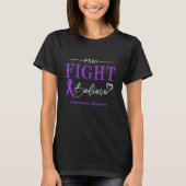 Prematurity Awareness Month Pray Fight Believe Rib Tシャツ (正面)