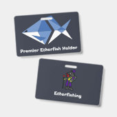 Premier Etherfisher ID バッジ (正面＆裏面)