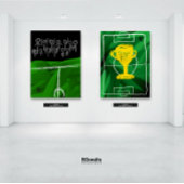 Premier League #2 #Abstract #Sport #Football #UEFA キャンバスプリント