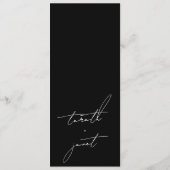 Premiumスタイリッシュ Black & White結婚's プログラム (裏面)