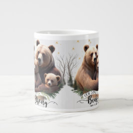 Premium Bear Strong Family Jumbo Mug - Two Cubs ジャンボコーヒーマグカップ