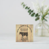 Premium Beef Farmer & Cattle Meat Business Card –  スクエア名刺 (スタンド正面)