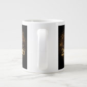 premium black gold happy new year Specialty mug ジャンボコーヒーマグカップ (裏面)