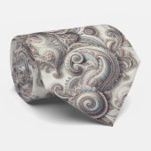 Premium Blue Gold and White Paisley Neck Tie ネクタイ (ロール)