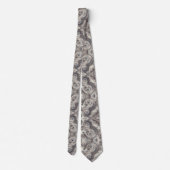 Premium Blue Gold and White Paisley Neck Tie ネクタイ (裏面)
