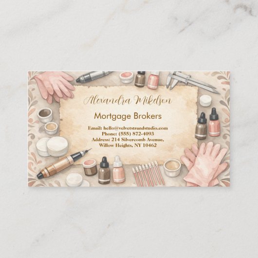 Premium Brows Beauty Business 名刺 (裏面)