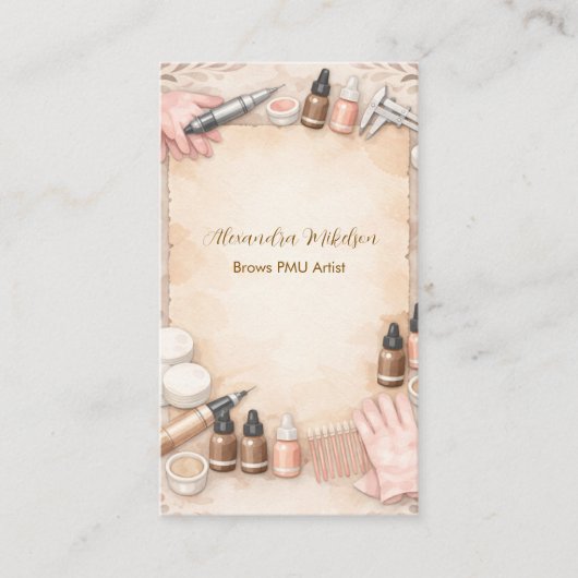Premium Brows Beauty Business 名刺 (正面)