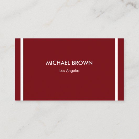 Premium Burgundy Gold Business Card Set 名刺 (裏面)