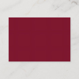 Premium Burnt Maroon 3.5 x 2.5 Card Format 名刺