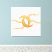 Premium Canvas ‘Intertwined Moons’ – Exclusive キャンバスプリント (インサイチュ (ウッドフロア))