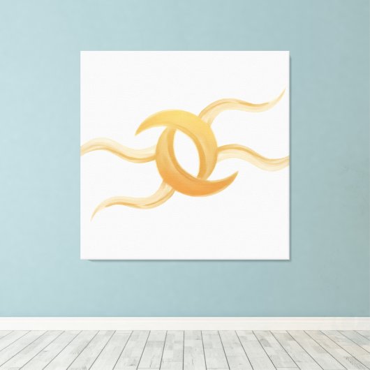 Premium Canvas ‘Intertwined Moons’ – Exclusive キャンバスプリント (インサイチュ (ウッドフロア))