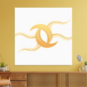 Premium Canvas ‘Intertwined Moons’ – Exclusive キャンバスプリント (インサイチュ (リビング))