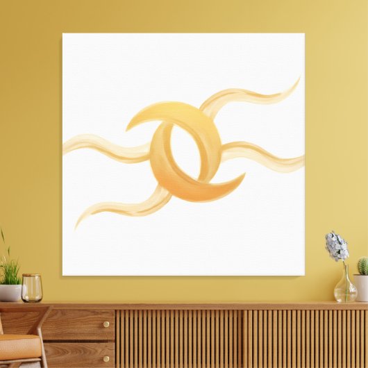 Premium Canvas ‘Intertwined Moons’ – Exclusive キャンバスプリント (インサイチュ (リビング))