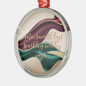 Premium Christmas ornament in stylish graphic メタルオーナメント (左)