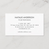 Premium Crocodile Texture Burgundy & Gold  名刺 (裏面)