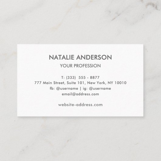 Premium Crocodile Texture Burgundy & Gold  名刺 (裏面)