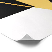 Premium Diagonal Geometry ポスター (角)