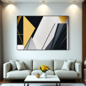 Premium Diagonal Geometry ポスター