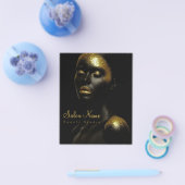 Premium Gold Beauty Studio Sign Black Luxury Salon チラシ (シングル)