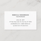 Premium Gold Black Leather & White Back Monogram B 名刺 (裏面)