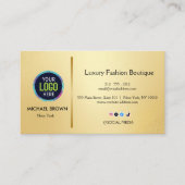 Premium Gold Business Card Design 名刺 (正面)