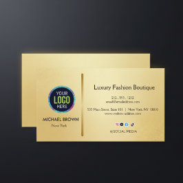 Premium Gold Business Card Design 名刺