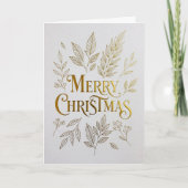 Premium Gold Foil Holiday Card カード (正面)