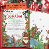 Premium Illustrated Watercolor Letter from Santa  招待状