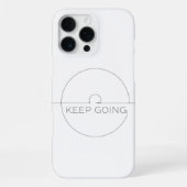 Premium iPhone Case ‘Keep Going’ – Minimalist iPhoneケース (裏面)