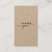 Premium Kraft QR Code Google Review 名刺 (裏面)