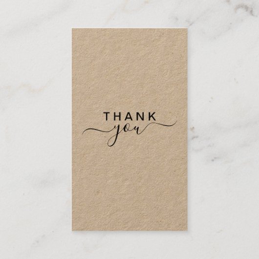 Premium Kraft QR Code Google Review 名刺 (裏面)