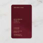 Premium Linen Ocean Japanese Size Gold Text Luxe 名刺 (裏面)