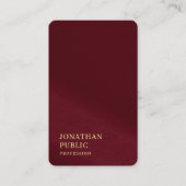 Premium Linen Ocean Japanese Size Gold Text Luxe 名刺 (正面)