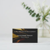 Premium Luxurious Black Gold 名刺 (スタンド正面)