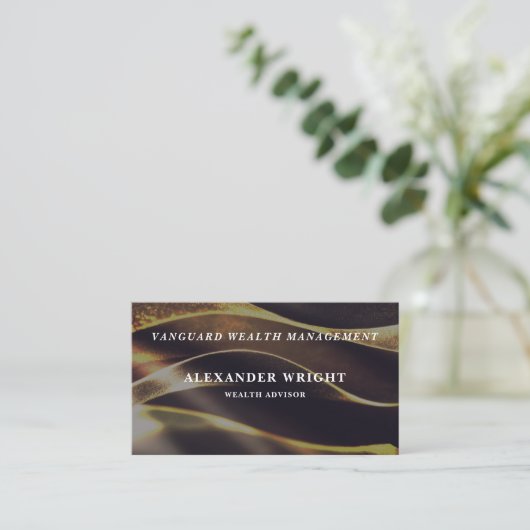 Premium Luxurious Black Gold-type4 名刺 (スタンド正面)