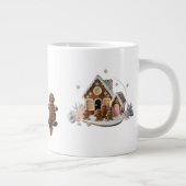 Premium Luxury Gingerbread Family Home Sweet  ジャンボコーヒーマグカップ (右)