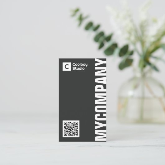 Premium Minimalist & Modern Professional 名刺 (スタンド正面)