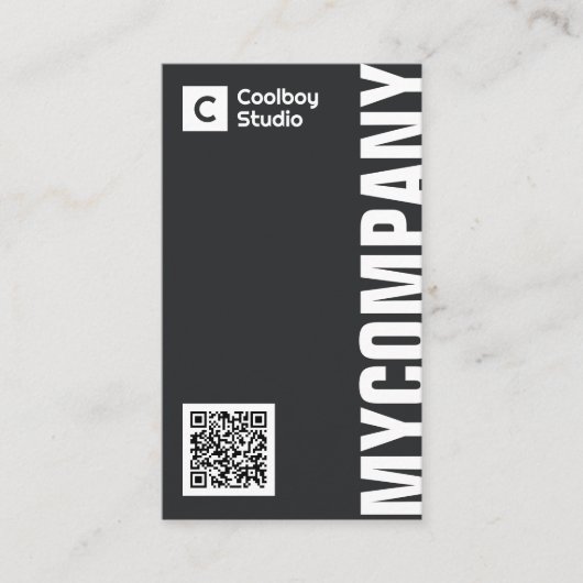 Premium Minimalist & Modern Professional 名刺 (正面)