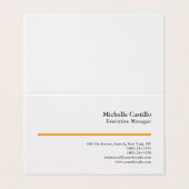 Premium Pearl Professional Minimalist Modern Plain 名刺 (外部フラット)