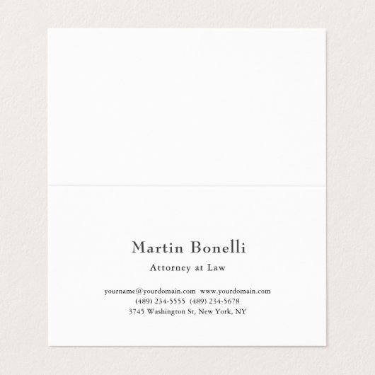 Premium Pearl Unique Classical Personalized Custom 名刺 (外部フラット)