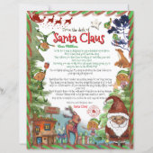 Premium Personalized Watercolor Letter from Santa  (正面)